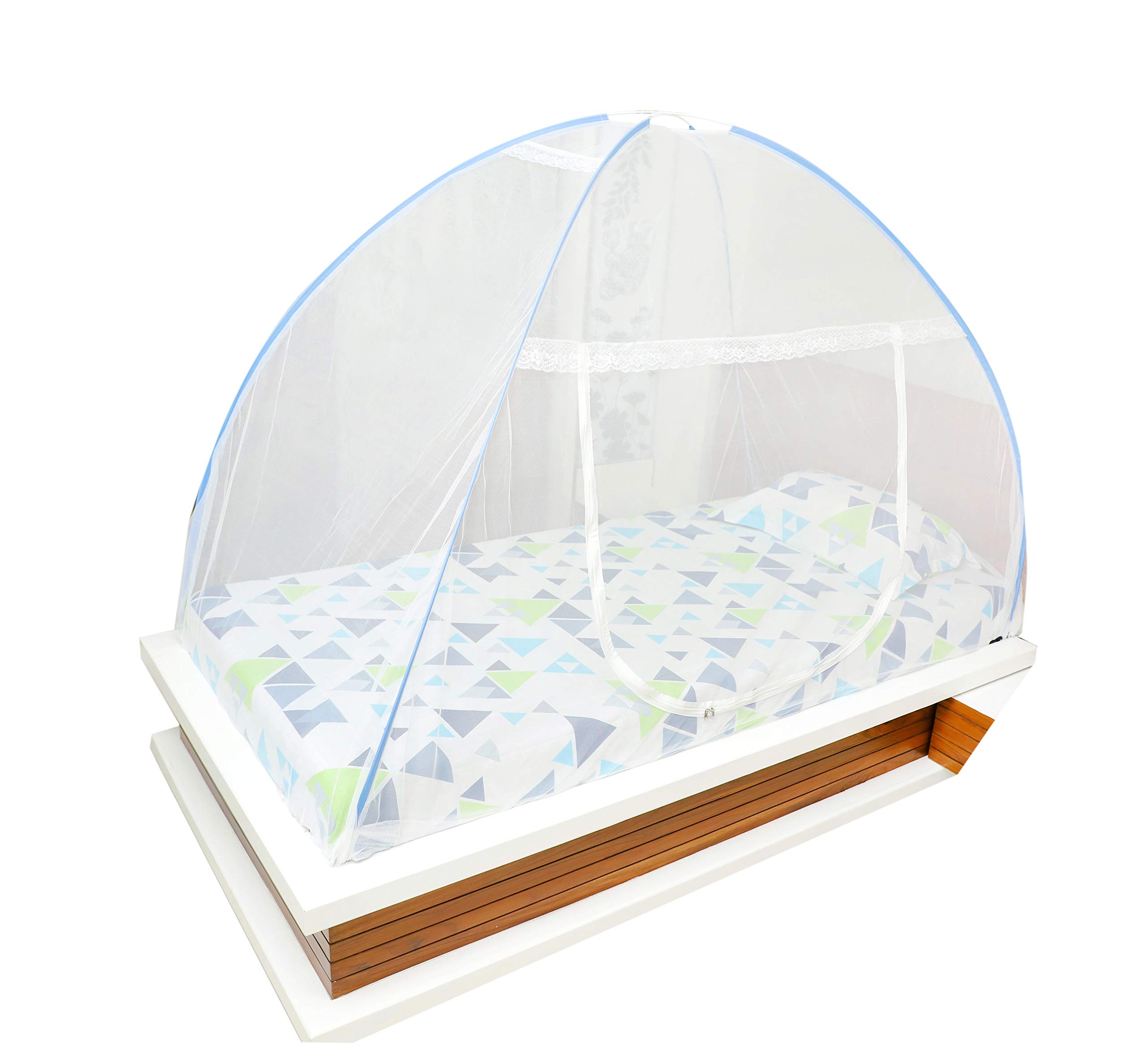 fegore Mosquito Net for Single Bed Foldable Machardani Lightweight Polyester Material Use One Adults or One Kids with Red Cover (Color - White Size - 6.5X4 feet) (B07RWDMFTH) Amazon Price History, Amazon Price Tracker