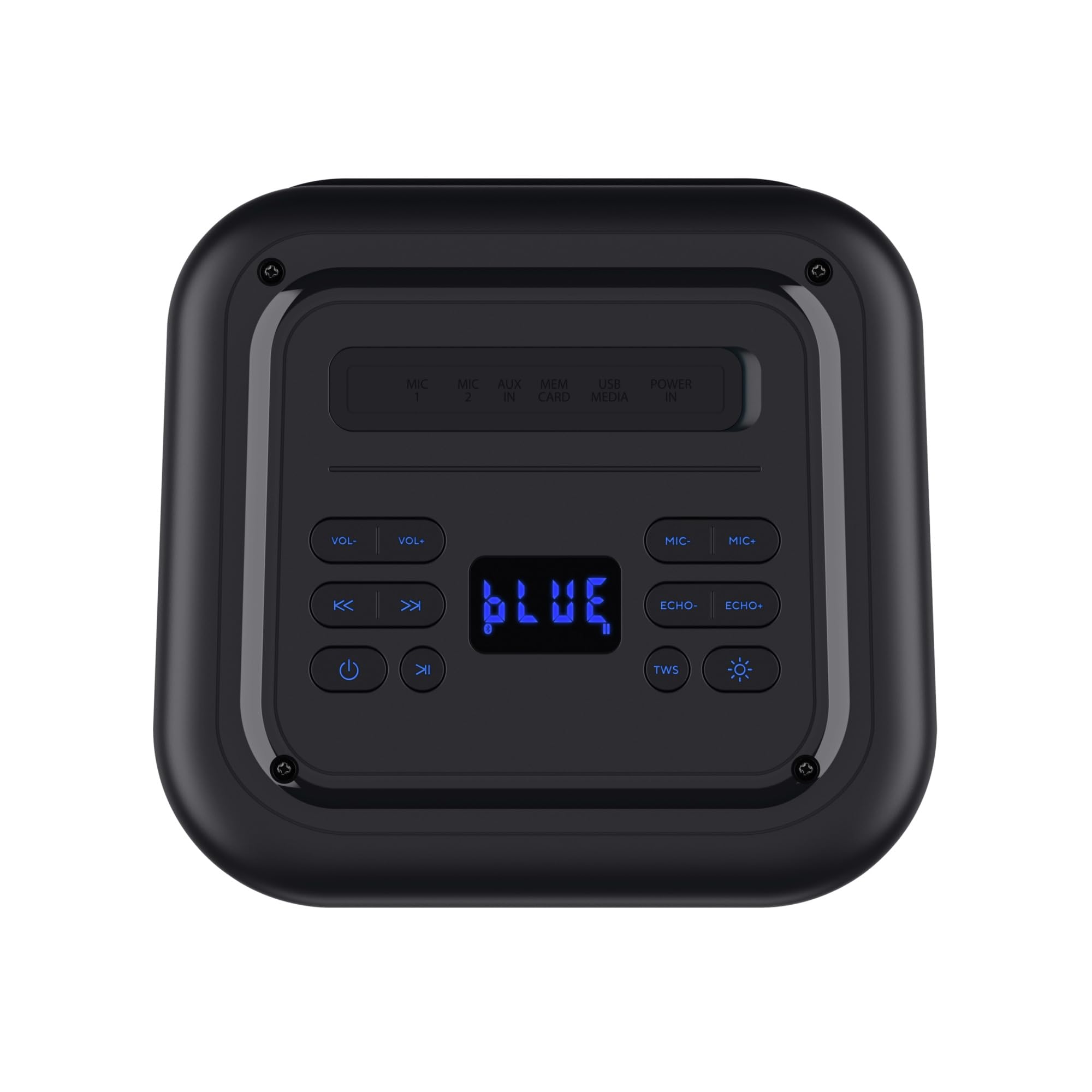 Trust Azura Cassa Bluetooth Portatile 100W per Feste, Altoparlante Bluetooth LED RGB Wireless Party Speaker Intemperie IPX4, Batteria Ricaricabile 11 Ore, 2 Ingressi per Microfono Karaoke - Nero