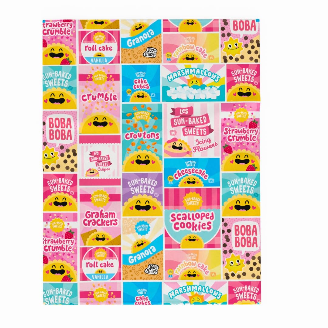Franco Collectibles Miniverse Food Snacks Bedding Super Soft Cozy Plush Throw, 46 in x 60 in, (Officially Licensed Product) — image 1
