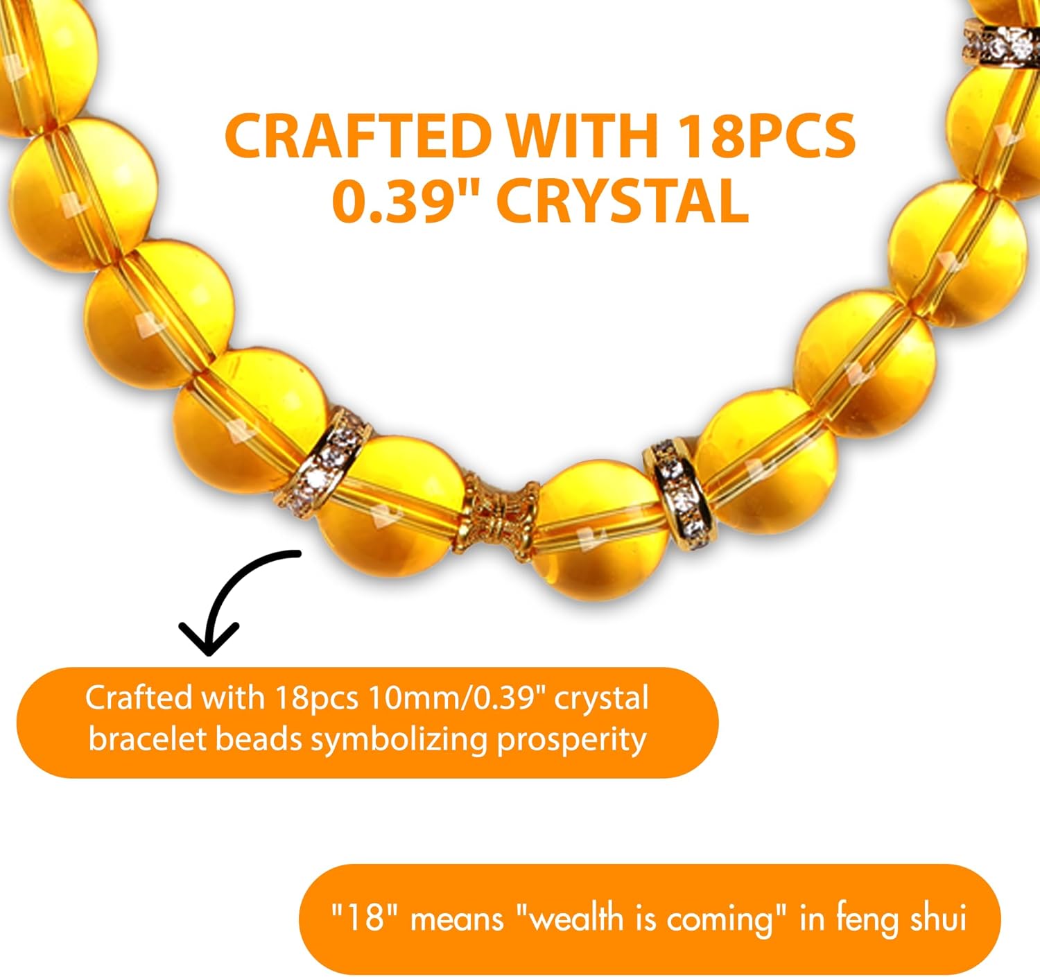 Feng Shui Bracelet,Natural Citrine Bracelet with Pixiu Guardian, Lucky Wealth Attraction Bracelet for MEN&Women, Wear Daily Money Good Luck Healing Protection Gift, Zodiac Birthday Gift for Her/Him - Image 4