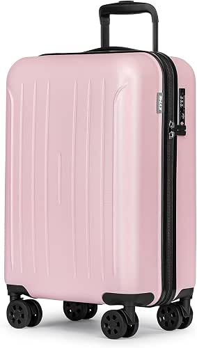 KYME Carry on luggage 22x14x9 Airline Approved Suitcase Hardshell With