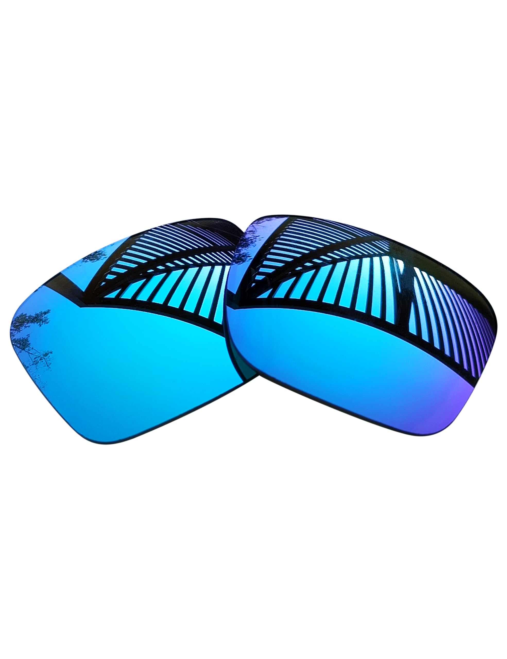 Lot de 4 paires de verres de rechange pour lunettes de soleil Oakley Sylas 009448 - Noir uni + émeraude + bleu glacier + rouge feu