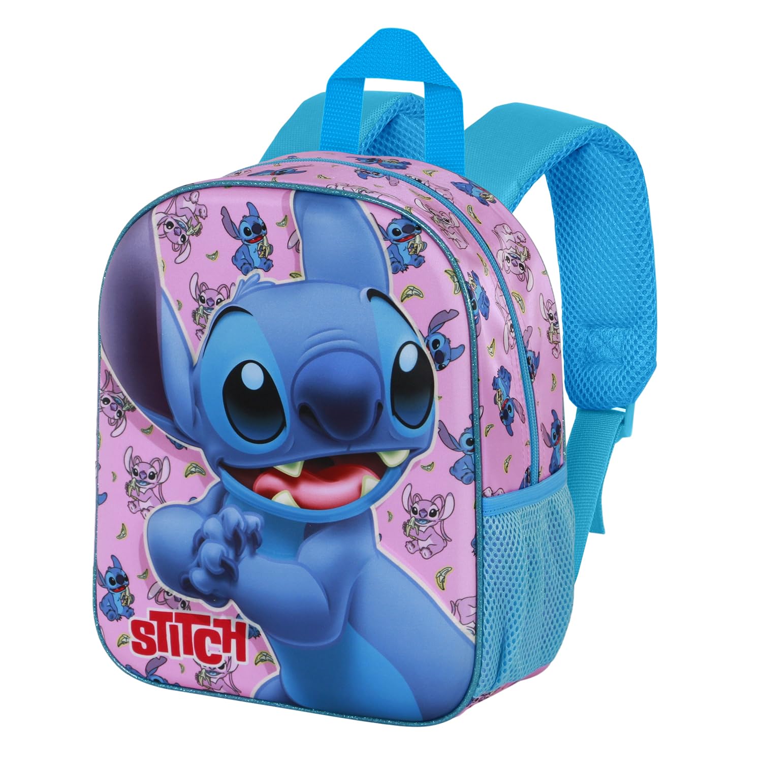Disney Lilo and Stitch Surprise-Elite 3D Backpack, Blue, 25 x 30 cm, Capacity 7 L
