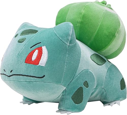 Miniatura 2 de Pokémon Bulbasaur Select - Peluche de terciopelo Bulbasaur de 8 pulgadas con tela de terciopelo única y detalles auténticos