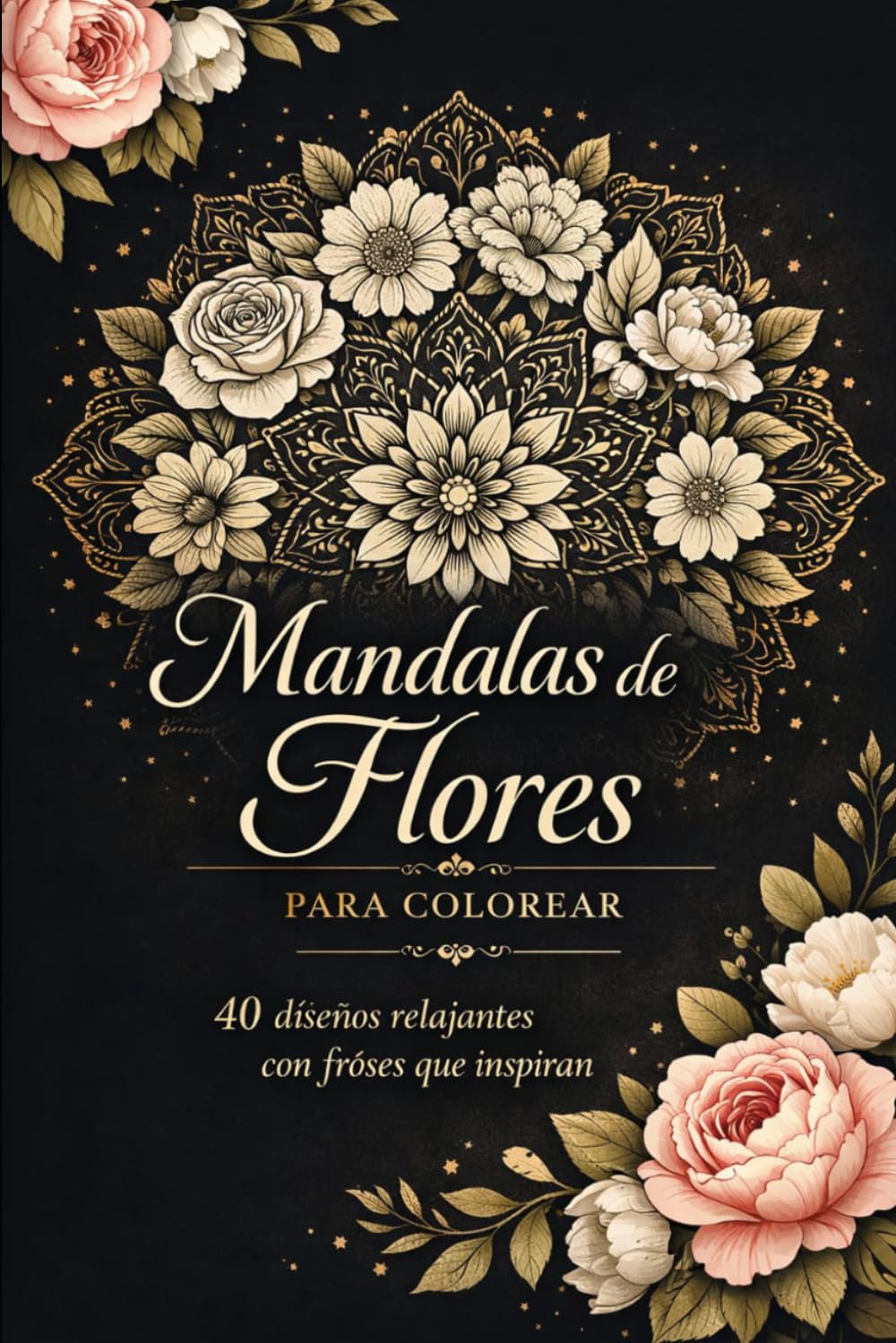 pétalos de serenidad: Mandalas de flores para relajarse y colorear