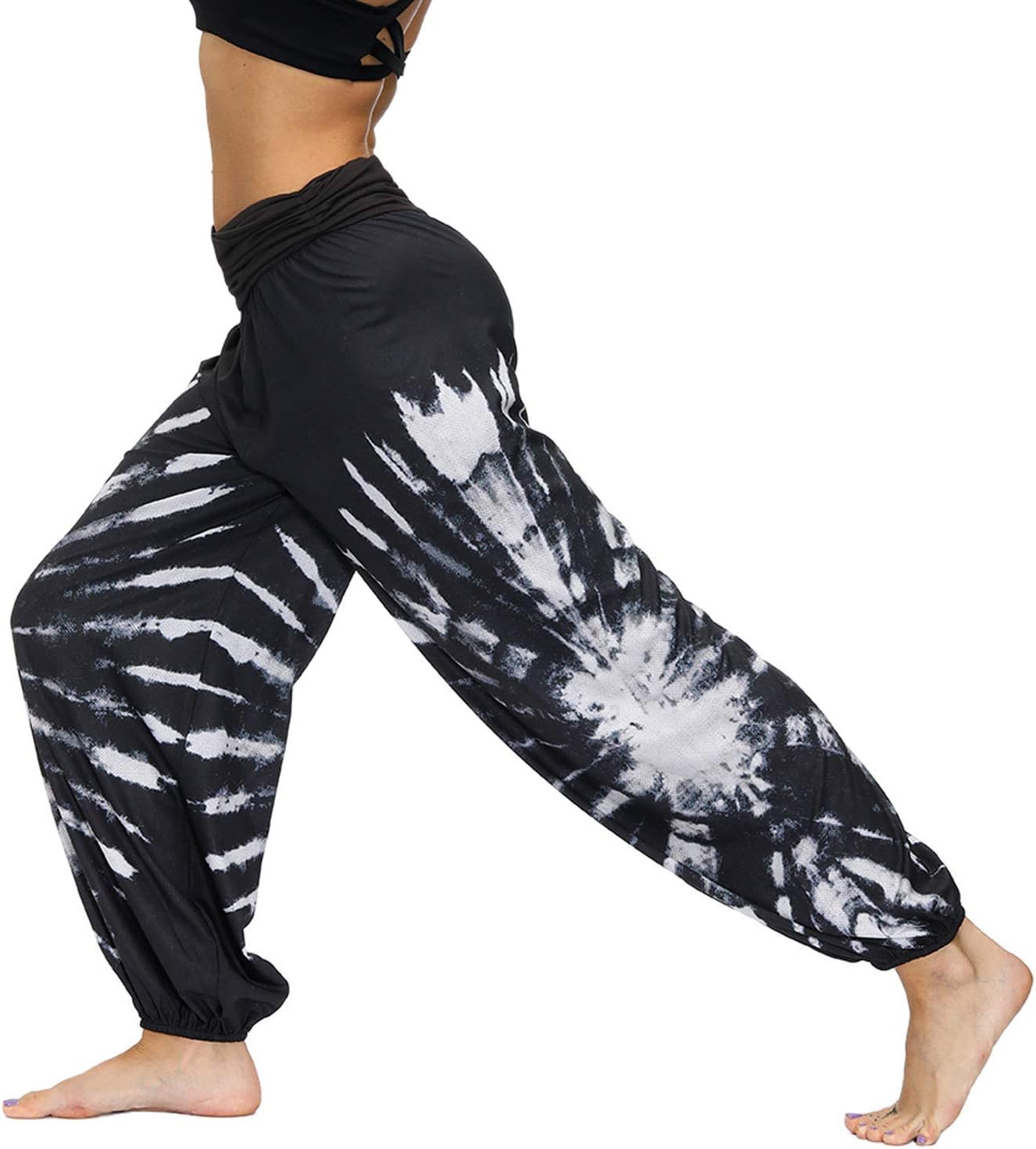 Lu's Chic Women's Thai Harem Pants Bohemian Yoga Pants Indian Loose Summer Boho Hippie Pants - Image 4