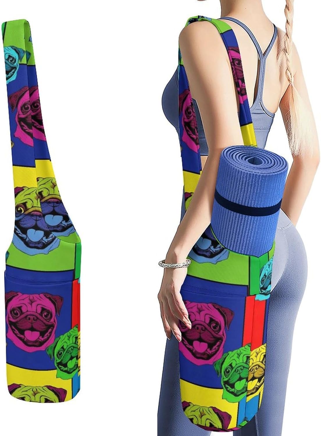 Yoga Mat Bag Large Tote Carrier Holder with Water Bottle Pocket Yoga Bags