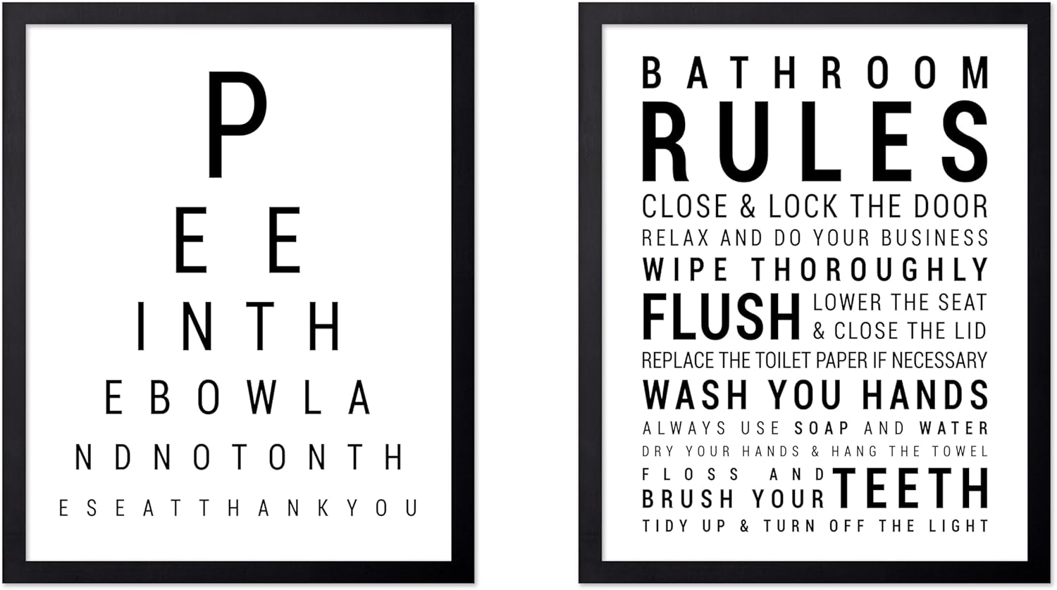 Poster Master 2-Piece Essential Guide for Laundry Print - Stain Removal Poster - Infographic Art - Black & White Design - Symbols & Instructions Art - Laundry Room Decor - 18x24 UNFRAMED Wall Art
