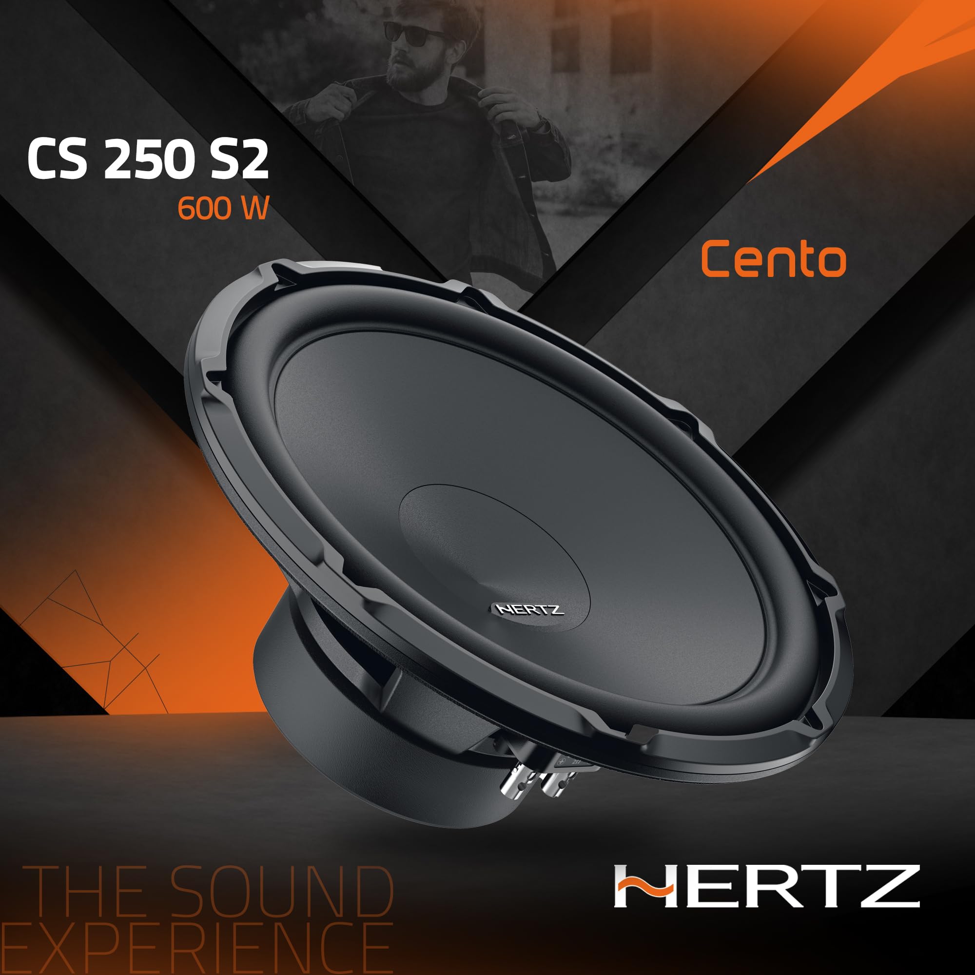 Hertz CS 250 S2 – Subwoofer per auto da 250mm 2 Ohm, 600W, Potenza e precisione per bassi profondi e definiti