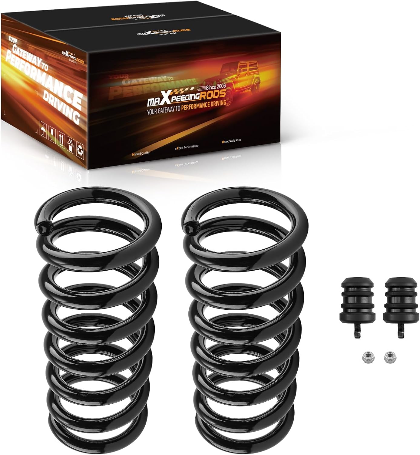 maXpeedingrods 2” Front Lowering Spring for Dodge Ram 1500 2009-2018 V8 2WD, for Ram 1500 Classic 2019-2022 2WD, Drop Coils Kit