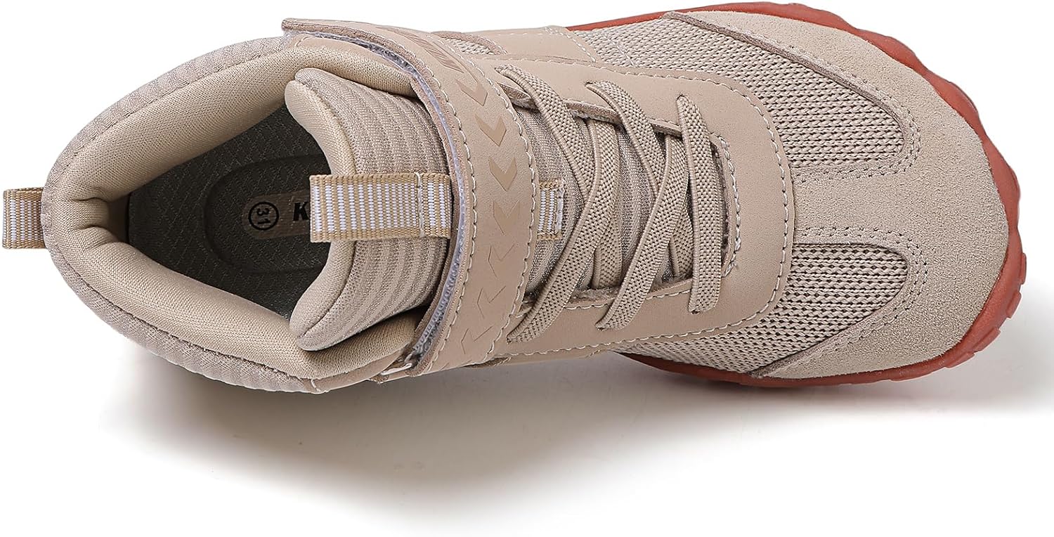 KUBUA Kids Barefoot Shoes Boys Girls High Top Minimalist Zero Drop Sneakers for Tennis Walking Hiking Athletic Little Big Kid - Image 5