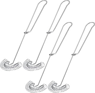 Patelai 4 Pieces Stainless Steel Flat Whisks for Gravy and Sauce