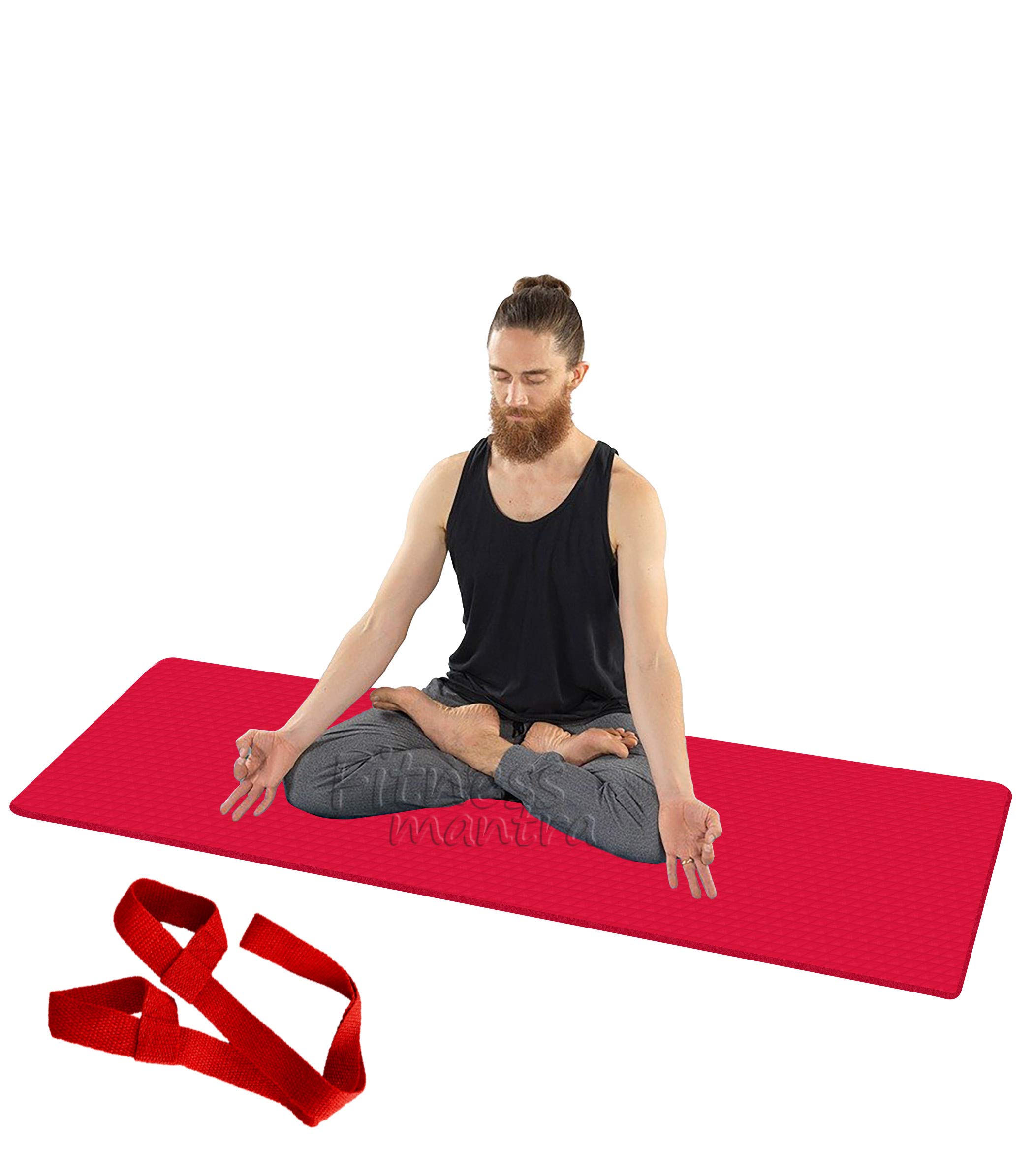 Fitness Mantra® Yoga Mat for Gym Workout and Yoga Exercise with 6MM Thickness, Anti-Slip Yoga Mat for Men & Women Fitness (Qnty.-1 Pcs.) (Red) (B08Y5TKKZ5) Amazon Price History, Amazon Price Tracker