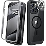 Diaclara Magnetic for iPhone 15 Pro Case, [Military-Grade Drop Proof & Fit for MagSafe] Built-in Shockproof Screen Protector, [Camera Lens Protector] Phone Cover for iPhone 15 Pro 6.1