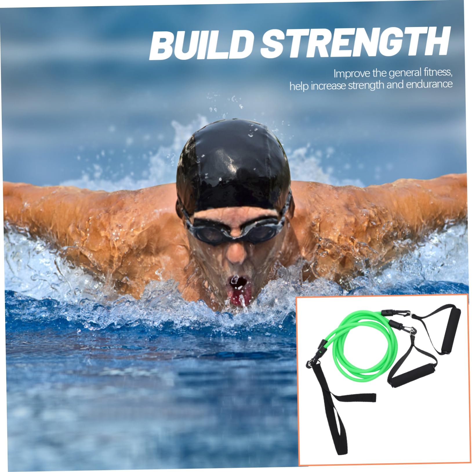 Puller Pool Schwimmzubehör Schwimmwiderstandsband Schwimmwiderstandsgürtel Schwimmtrainingsgürtel Schwimmband Schwimmtrainingsgürtel Schwimmausrüstung Schwimmunterrichtsausrüstung