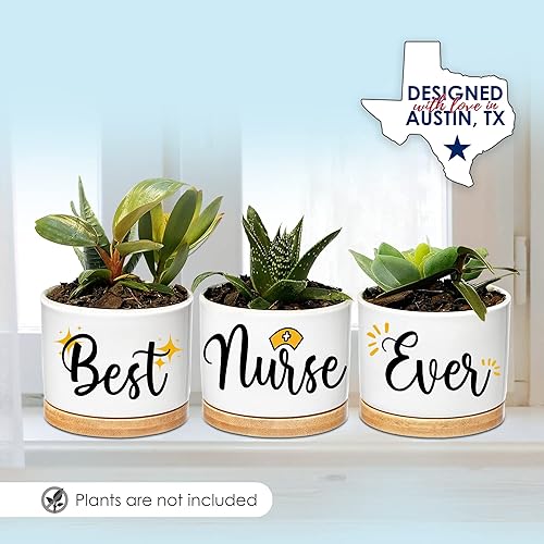 Miniatura 9 de Maceteros para enfermeras, regalos de enfermeras para mujeres, regalos de RN para enfermeras, regalos de semana de enfermeras 2024, regalos de