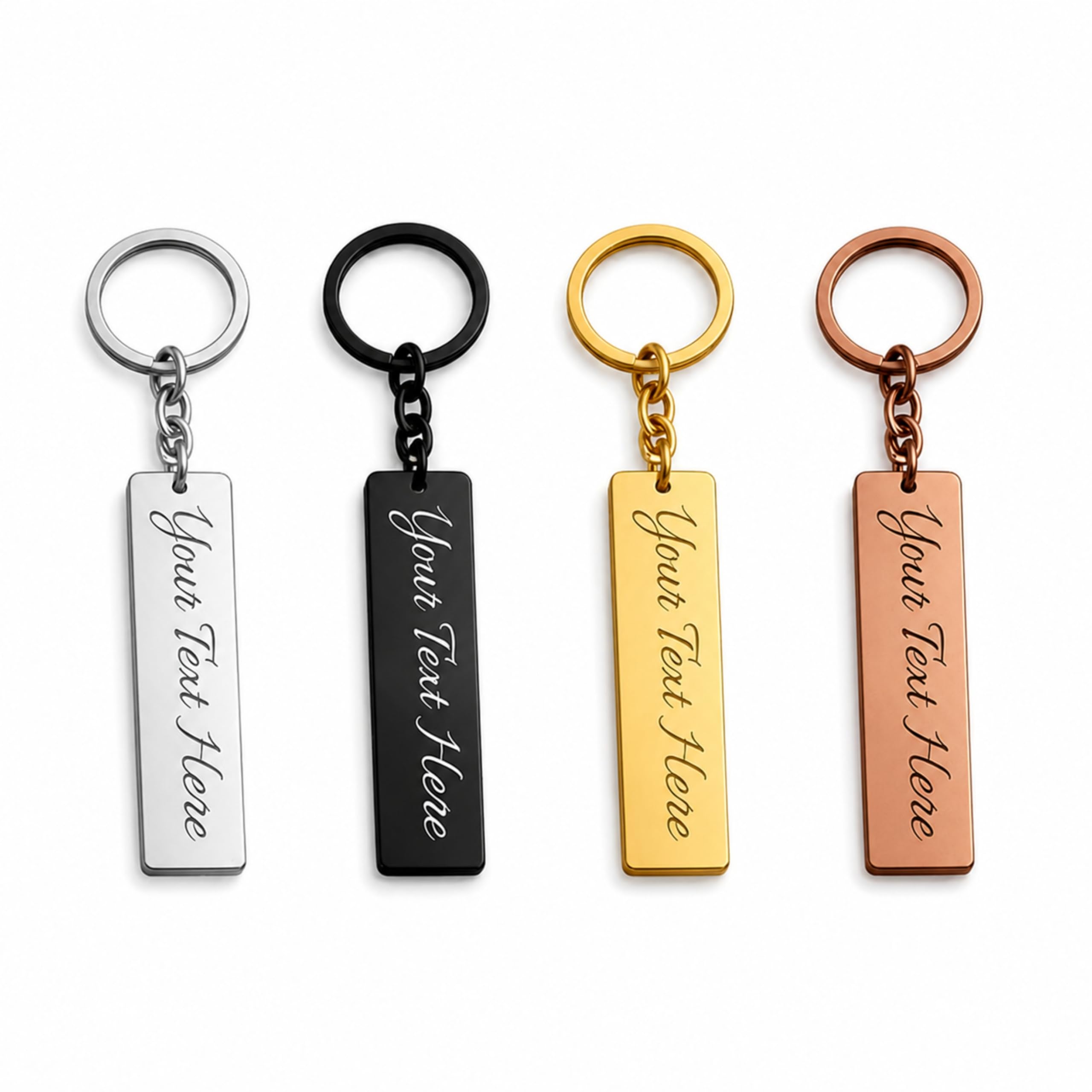 Premium Customized Metal Keychain | Personalized Name Engraved Keychain for Car & House Keys | Stylish Stainless Steel Gift for Men & Women-image-8