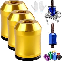 Screwdriver Head Magnetic Ring, 2026 New Magnetizer Screw Removable Household Tool Magnetic Screw holder Universal Magnetizer for Hex Screwdrivers & Power Bits (3, Yellow)