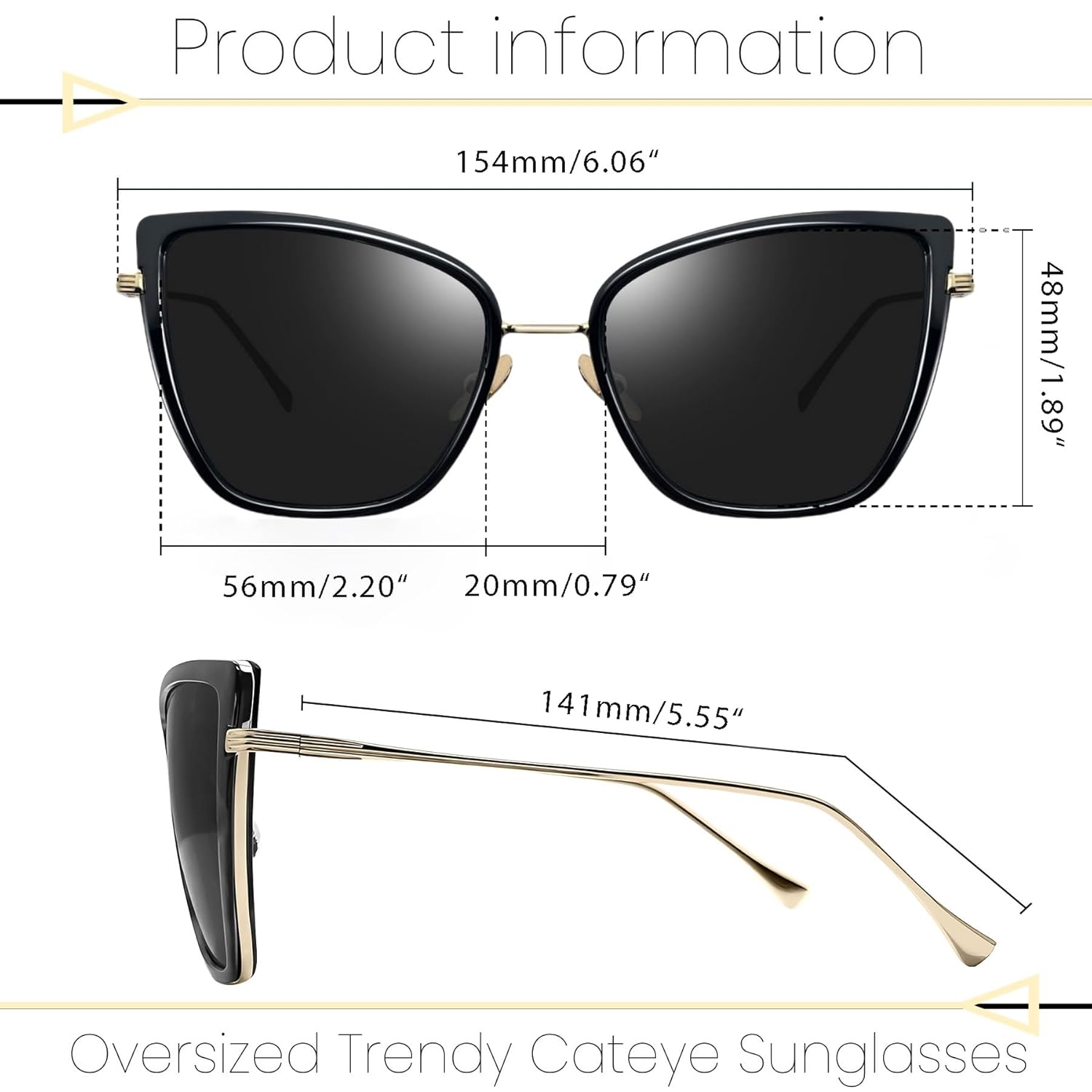 Joopin Óculos de Sol Feminino Metal Moldura Olho de Gato Óculos Escuros Cateye Moda Lente Polarizada em promoção! Veja a oferta e mais achadinhos de Óculos de sol 9 Hoje é o melhor dia para comprar Joopin Óculos de Sol Feminino Metal Moldura Olho de Gato Óculos Escuros Cateye Moda Lente Polarizada com aquele preço maroto! Promoção! Aproveite a oferta! 9