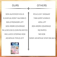 Vista 2 de Tamaño adulto Don't Rone, Breathe More, 50 tiras nasales, 50 toallitas y estuche, tiras nasales, tiras nasales para ronquidos, tiras nasales