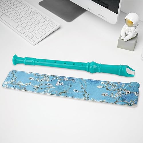 Miniatura 158 de Flauta para principiantes, niños y adultos, 8 agujeros, soprano, con varilla de limpieza y funda de cuero para estudiantes, entretenimiento en casa