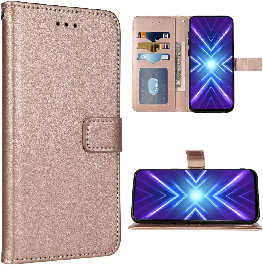 Rose Gold Leather Wallet Case for Huawei Honor 9X Kuwait Ubuy