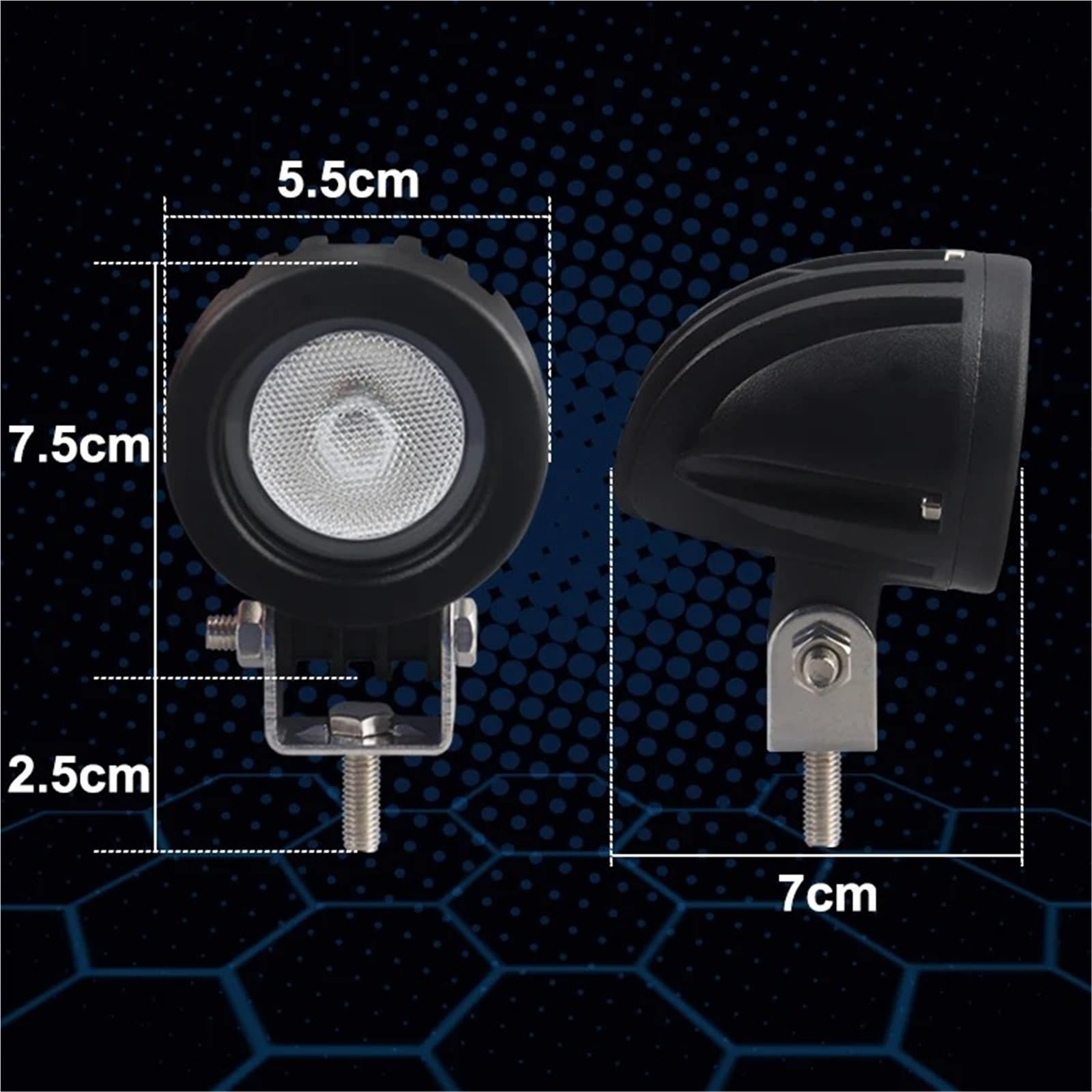 Moto Proyector Para Foco Para Motocicleta, Luces Circulación Diurna, Inundación, Bombilla LED, Luz Antiniebla, Trabajo
