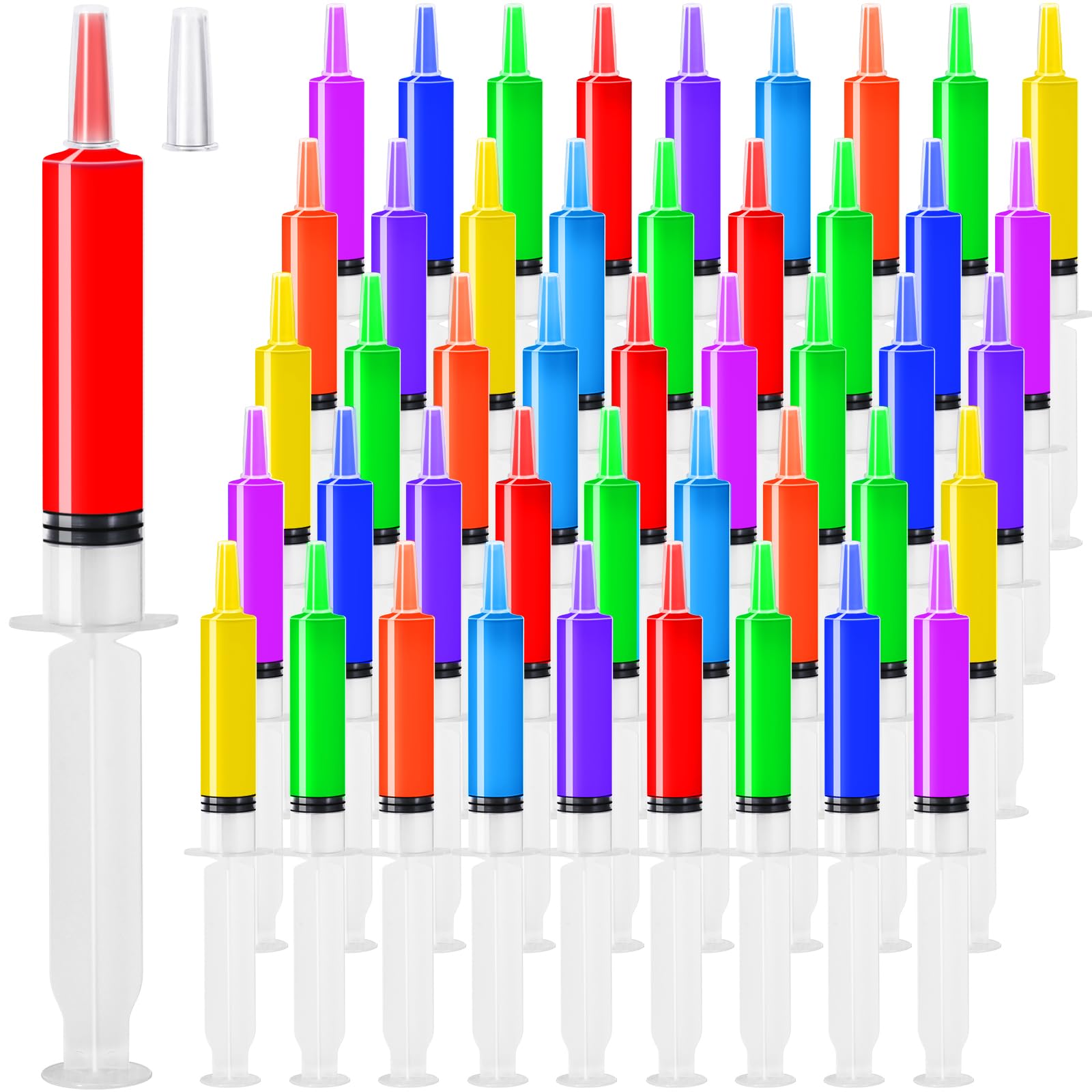 20ml Jello Shot Syringes 100 Pack with Tip Cap for Adults Kids — Amazon image 14