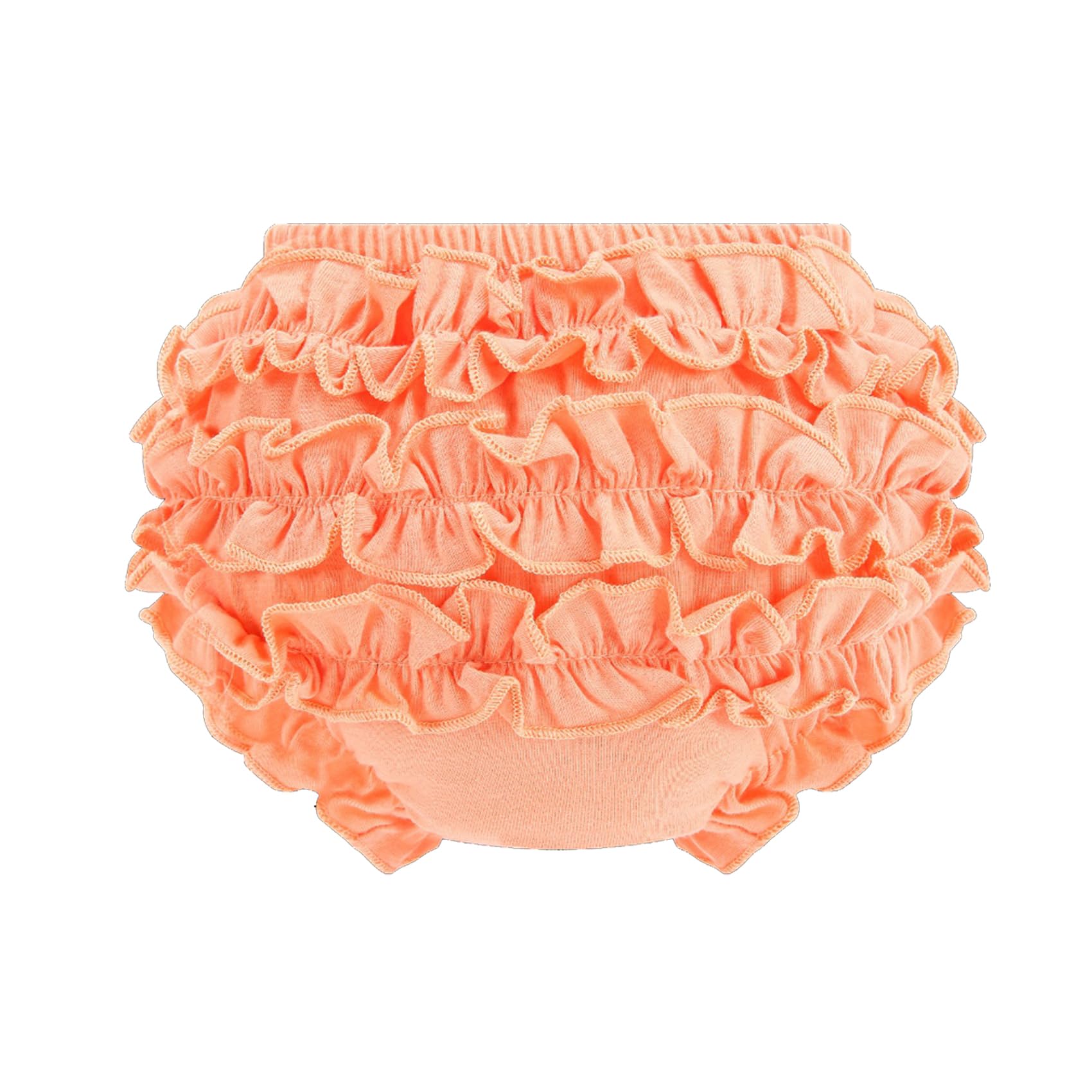 Ropa interior con volantes para bebés, niñas y niños pequeños, pantalones cortos de algodón, paquete de 4