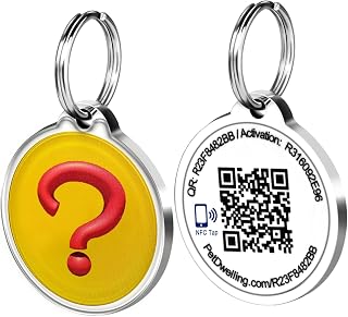 Pet Dwelling Symbols QR & NFC Pet Tag - Easy Scan Instant Location Alerts, Smart AI-Featured Pet Profile for Dogs
