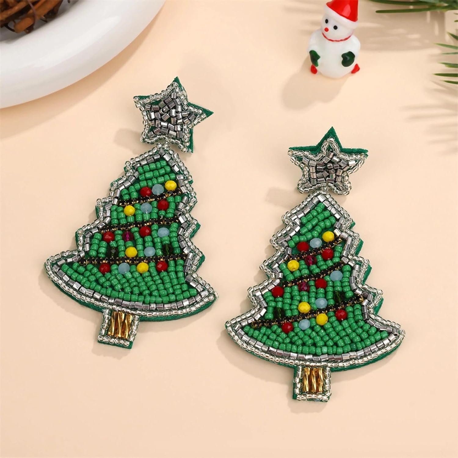 Christmas Earrings for Women, Christmas Tree Santa Claus Reindeer Bell Earrings New Year Party Holiday Accessories - Image 6