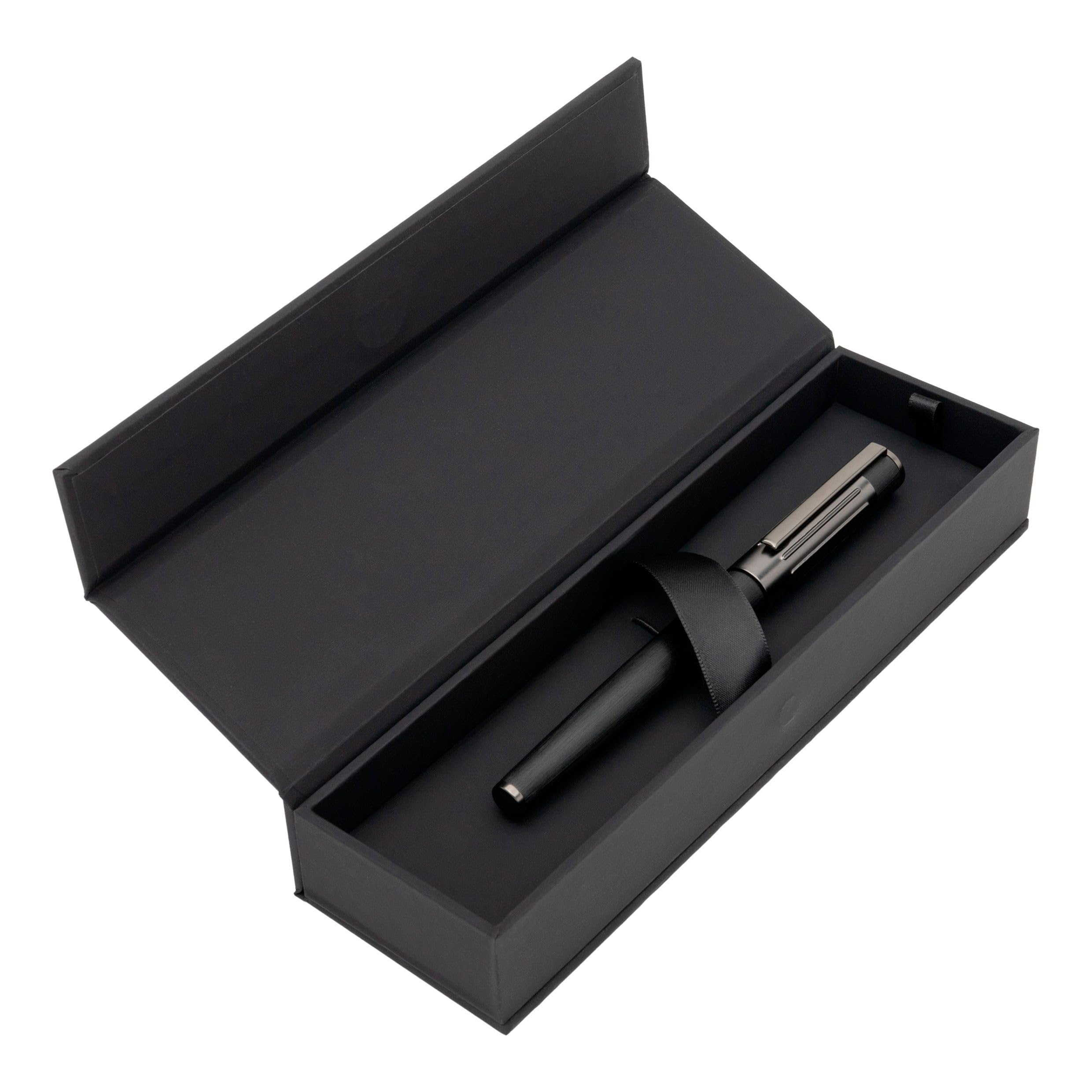 Hugo Boss Stylo Roller Gear Ribs Black