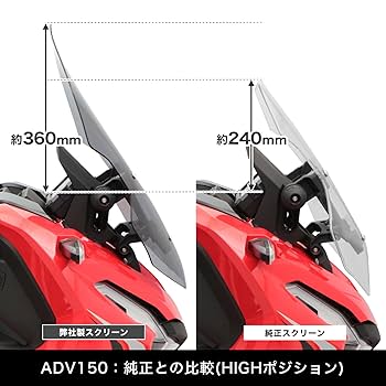 ADV150♦️エンデュランススクリーン（スモーク）♦️ Amazon | エンデュランス バイク スクリーン スモーク ADV150