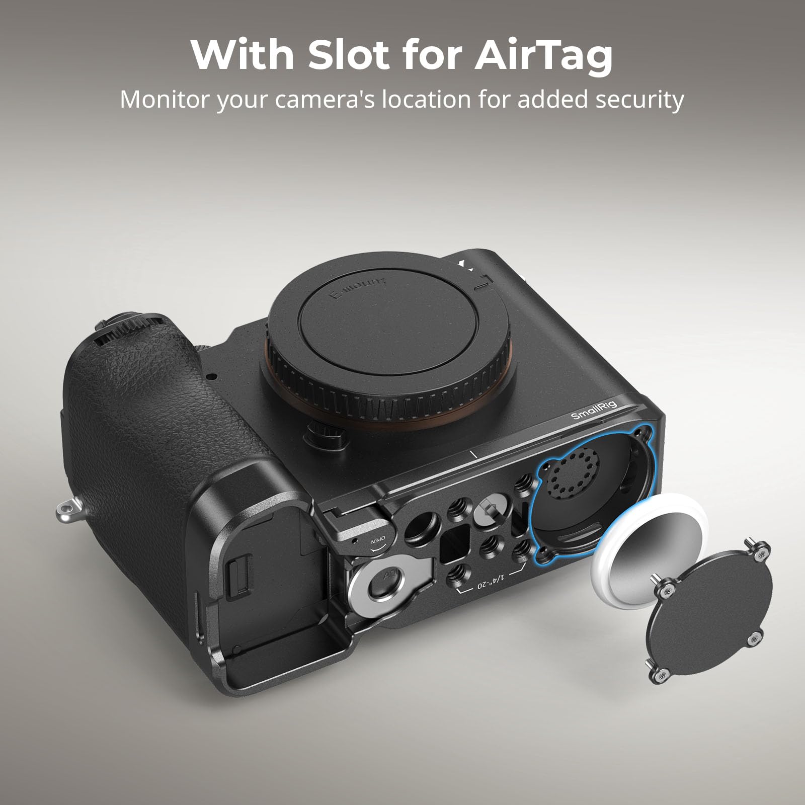 Amazon | SmallRig A7C II/A 7CRベースプレート Airtag用スロット付き
