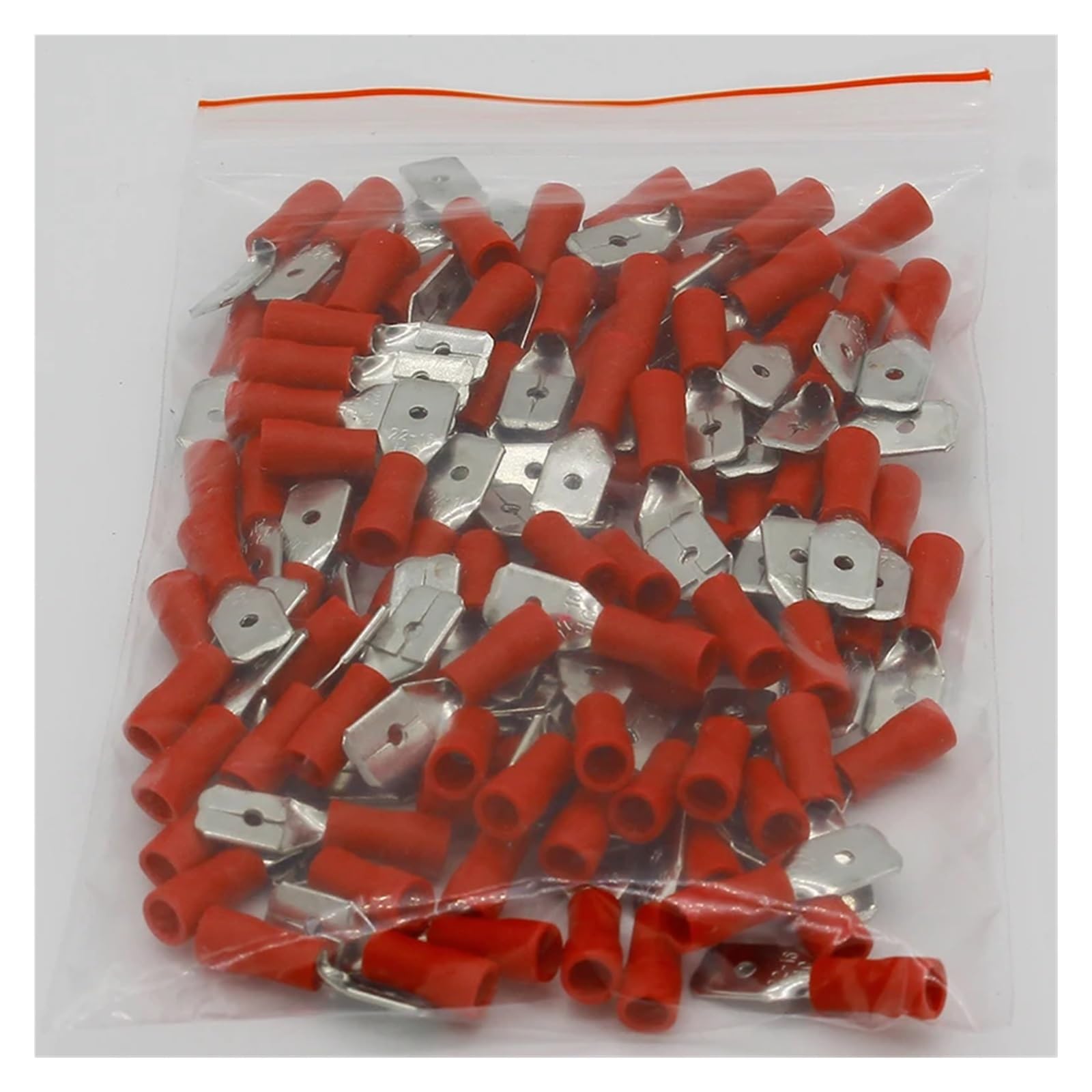 QMKADFQXF MDD1.25-250 male Insulated Spade Quick Connector Terminals Crimp Terminal AWG MDD1-250 100PCS/Pack MDD