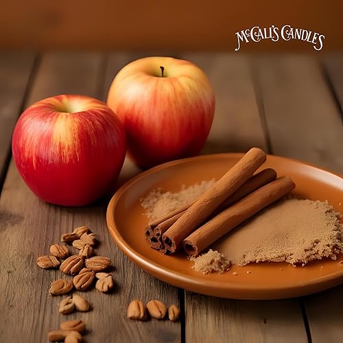 Vista 119 de McCall's Candles Manzanas y calabazas Vela perfumada de 18 onzas Colección Indulgence Doble mecha Tarro ranurado Vertido en Estados