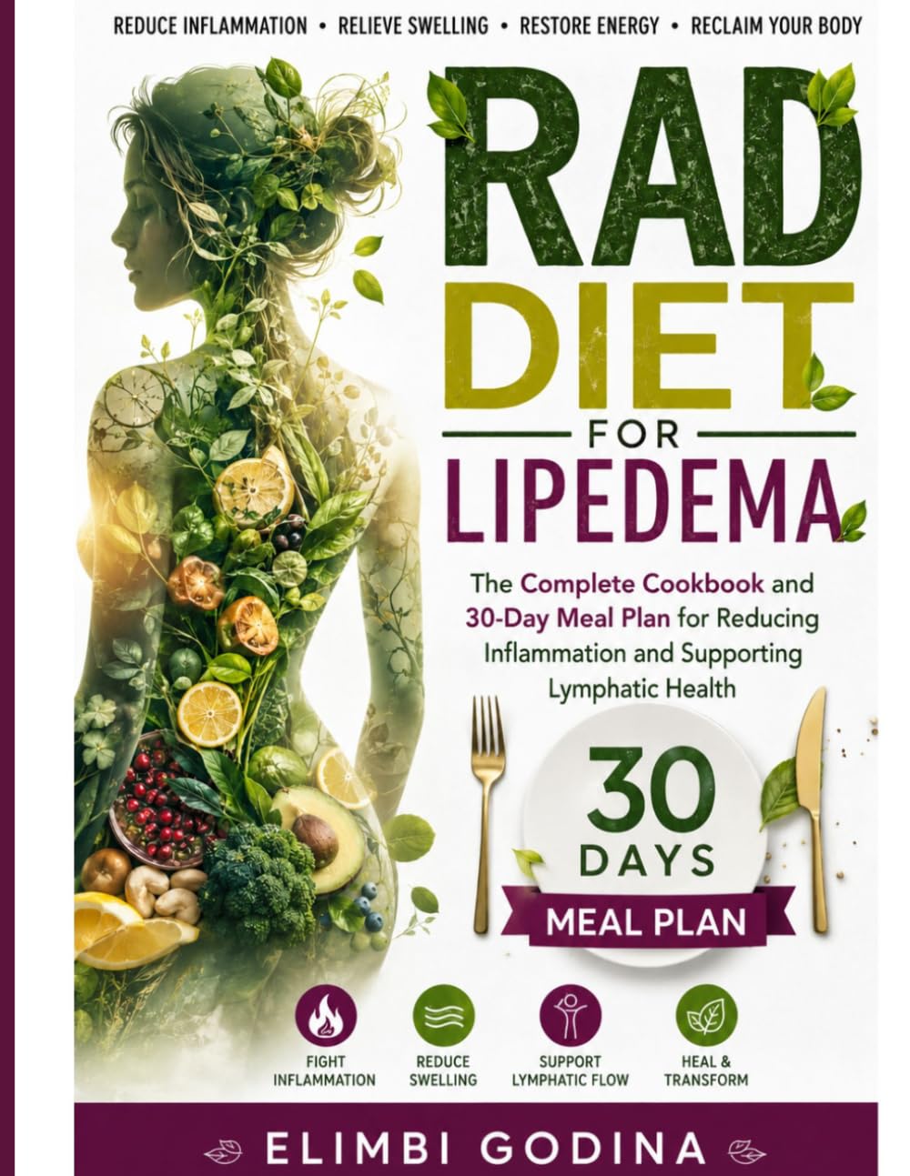 Rad diet for lipedema: The Complete Cookbook and 30-Day Meal Plan for Reducing Inflammation and Supporting Lymphatic Health