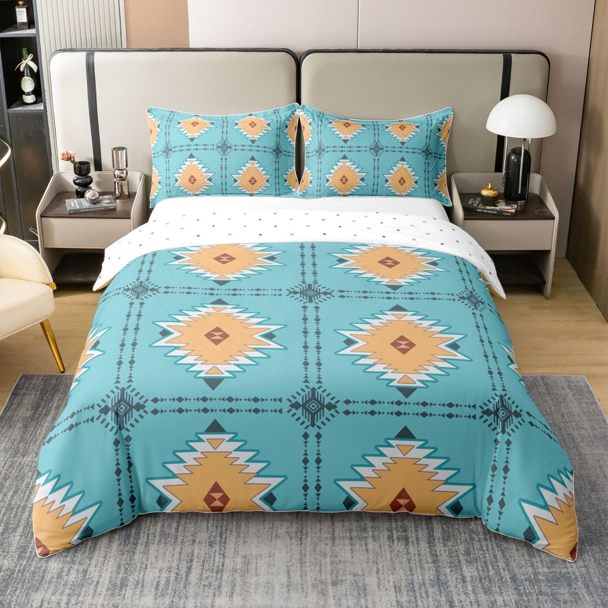 Parure de lit aztèque 240x260 pour une chambre d'enfant au style western