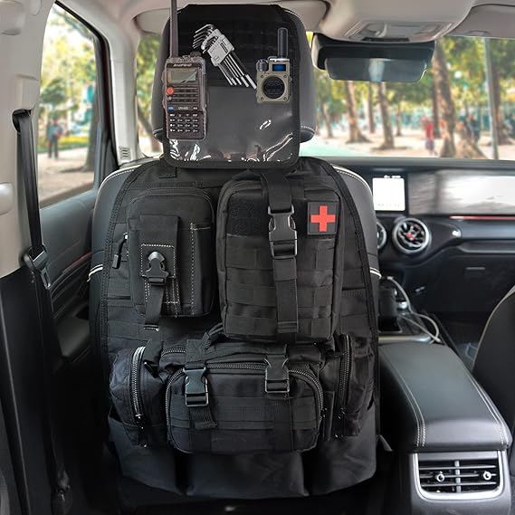 MAIKER OFF ROAD Universal Tactical Vehicle Seat Back Organizer with 3