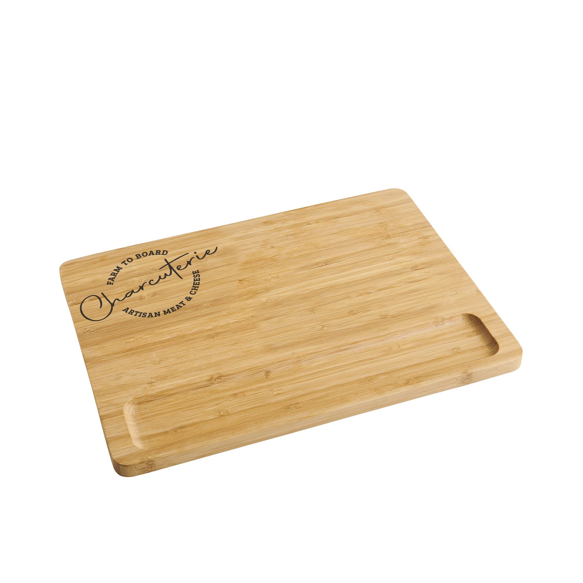 Maison du Fromage Planche à Fromage Charcuterie Bambou Caramélisé, Rectangulaire, 28 x 38 x 1,5 cm