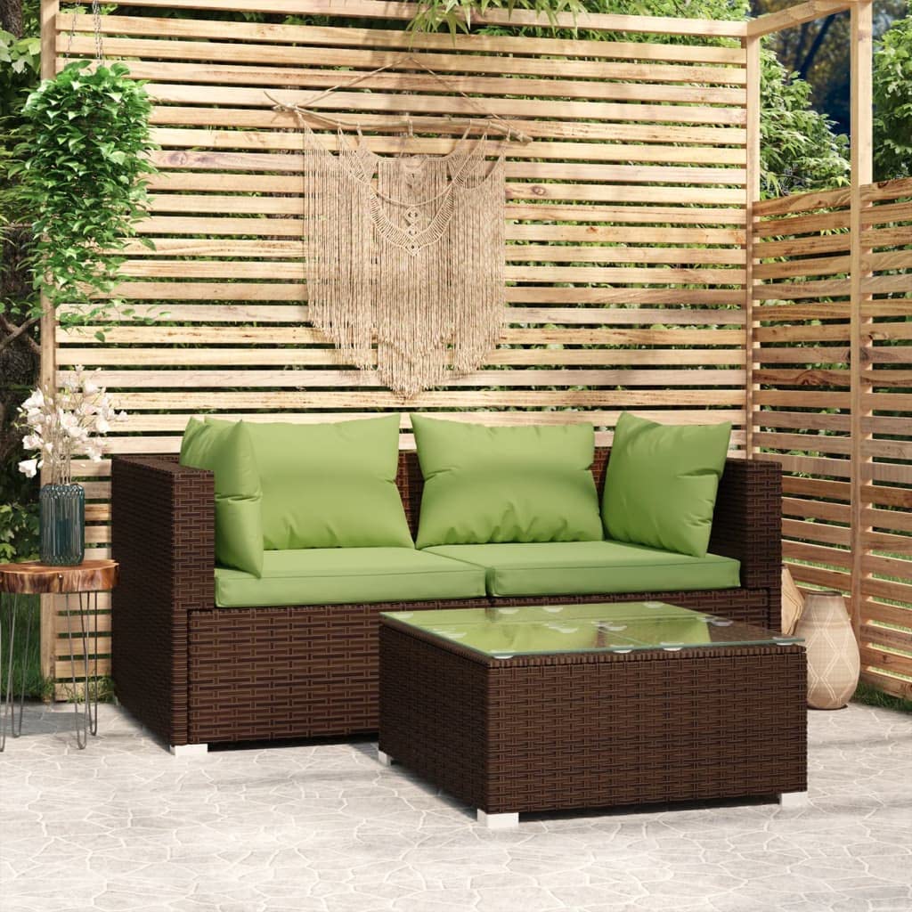 Canapé modulable en polyrotin pour aménager une terrasse cocooning