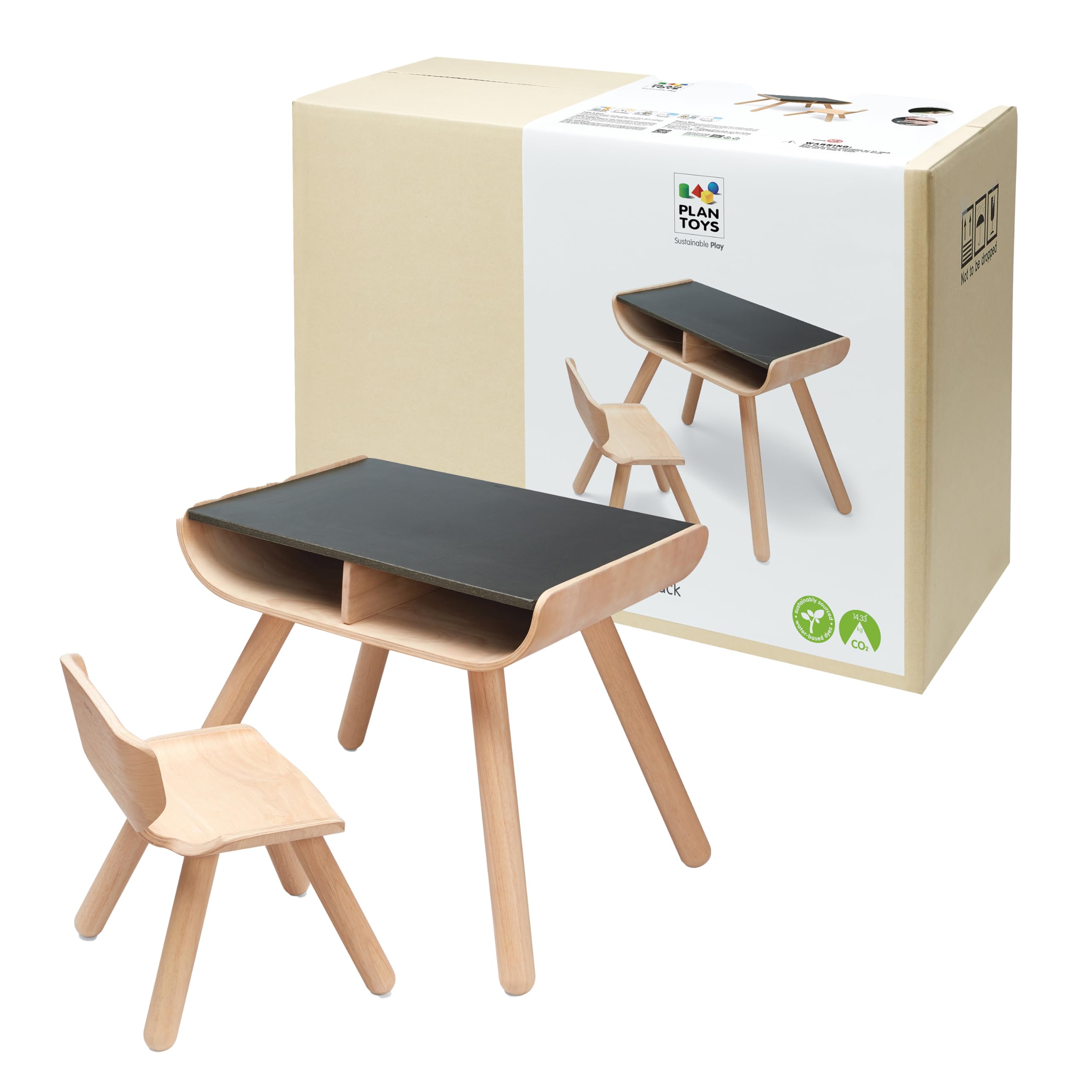 Amazon.co.jp: PLANTOYS テーブル&チェア ブラック 8703 : ベビー