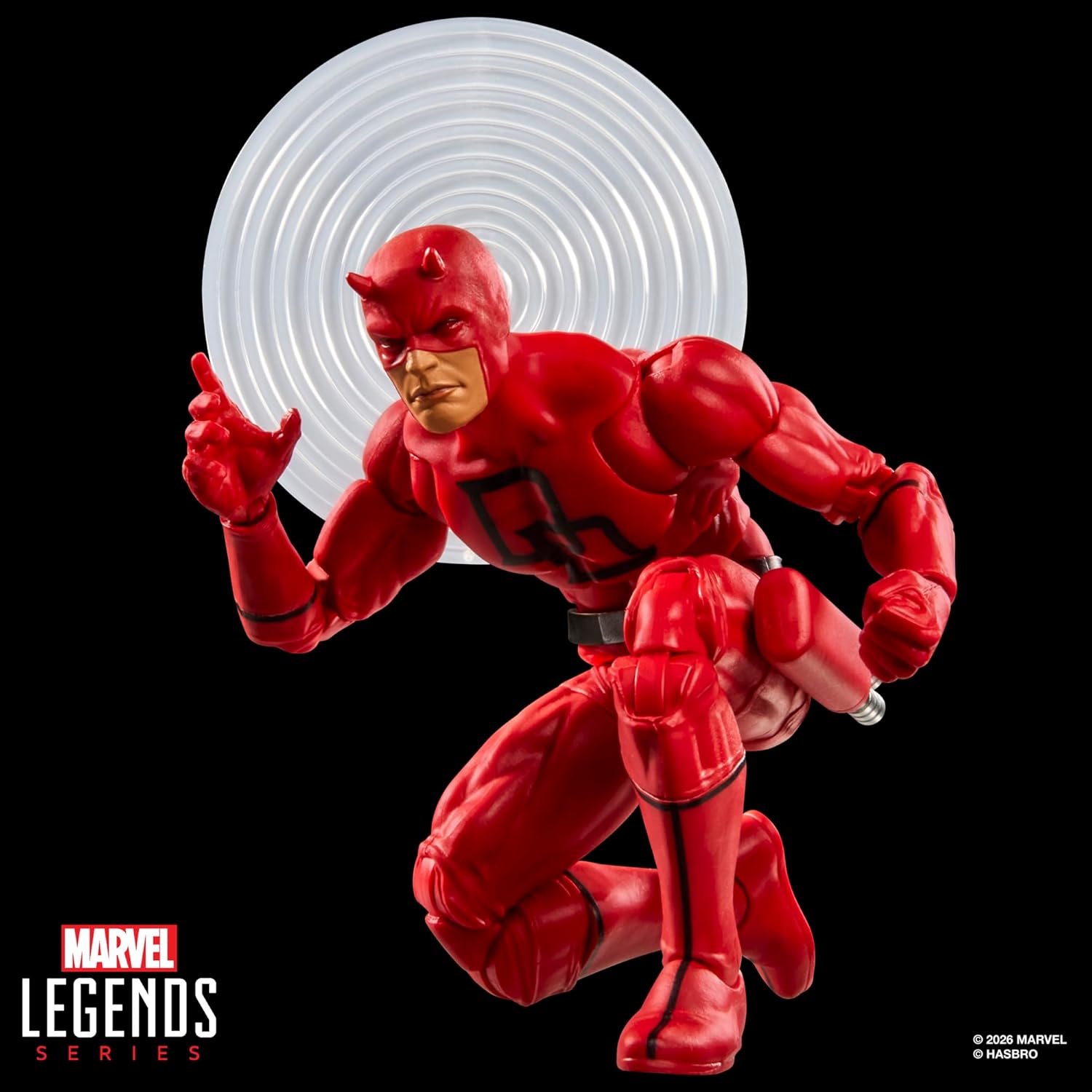 Marvel Legends Series Secret Wars Daredevil, Retro Comics Collectible 6 Inch Action Figure with Lenticular Shield