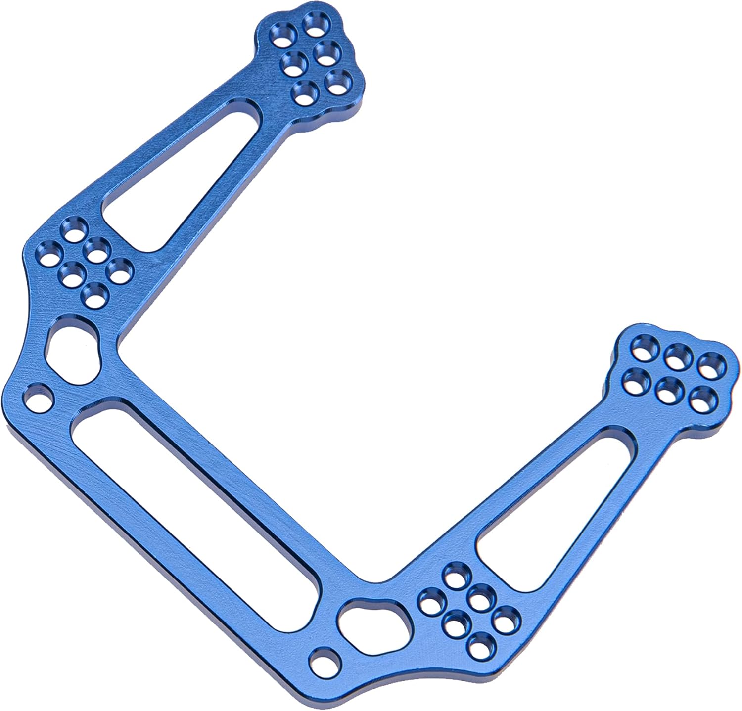 ShareGoo Aluminum Alloy Front Shock Tower Mounts Replacement 3639 Compatible with Traxxas 2WD Slash Rustler Stampede Ford F-150 Raptor 1/10 RC Car (Blue)