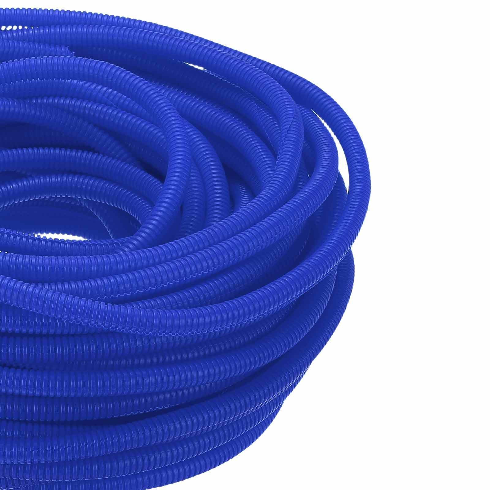 DMiotech 100ft Wire Loom Split Tubing 3/8 Inch, Cord Protectors from Pet Flexible Conduit Cable Management for Office Home Garden, Blue โ image 1