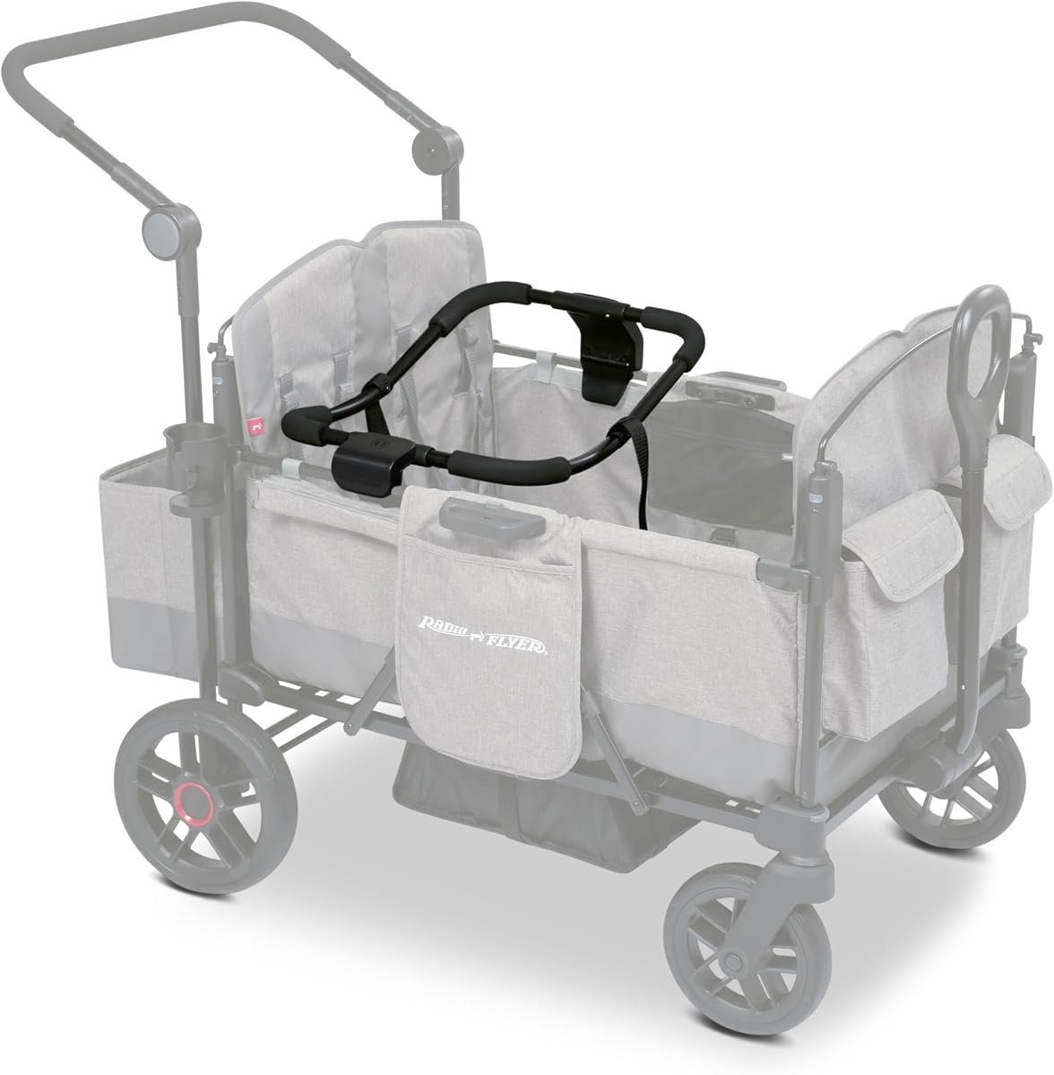 Pathfinder Stroller Wagon Car Seat Adapter, 4-Seat | Infant Carrier Compatible, For Pathfinder Wagons, Graco Compatible, Click-and-Go Attachment