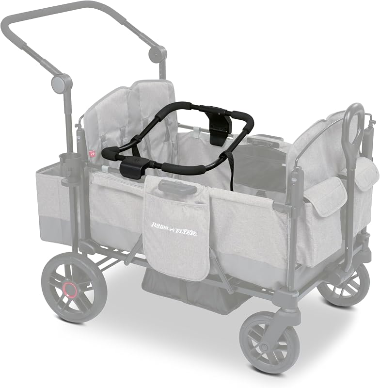 Pathfinder Stroller Wagon Car Seat Adapter, 4-Seat | Infant Carrier Compatible, For Pathfinder Wagons, Graco Compatible, Click-and-Go Attachment