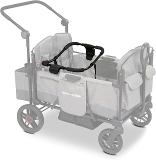 Radio Flyer Pathfinder 유모차 왜건 카시트 어댑터, 4시트 | 유아용 캐리어 호환, 패스파인더 왜건용, Graco 호환, 클릭 앤 고 부착물