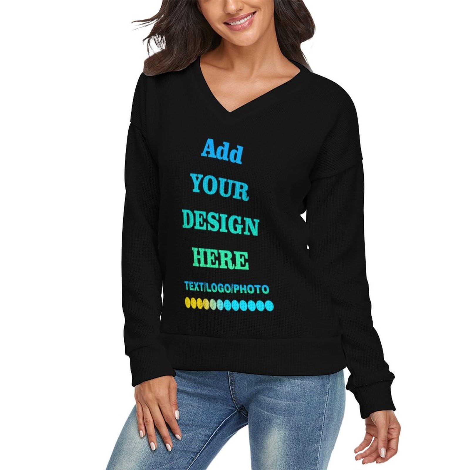 Custom Sweater Design Your Own Add Your Own Custom Text Customized Sweater Christmas
