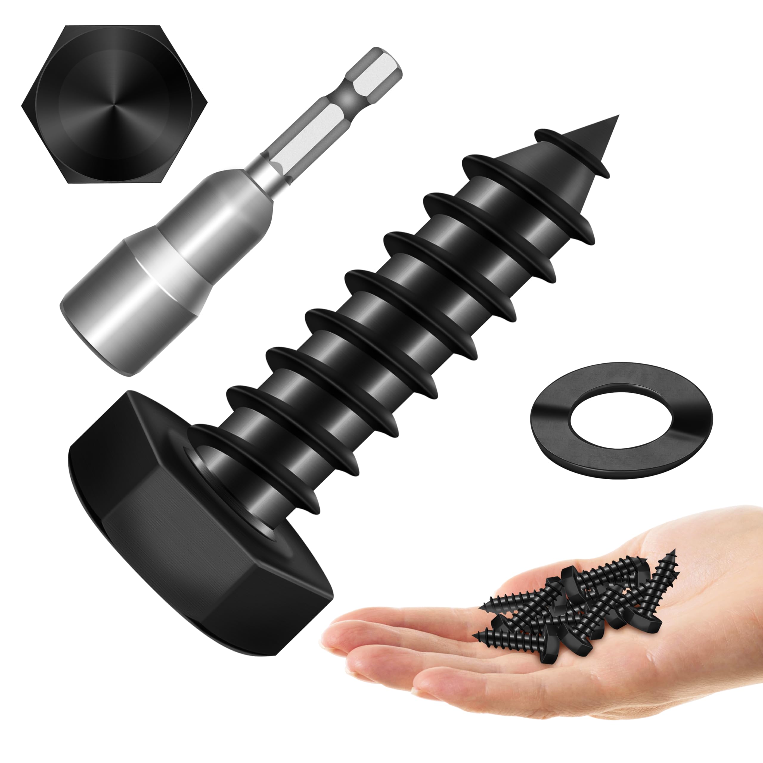 Stainless Steel Lag Screws - 20 Sets, Heavy Duty -9